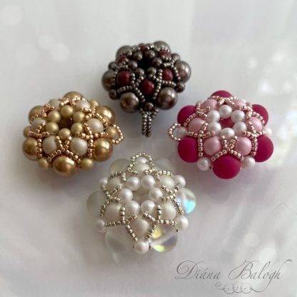 Beading pattern Dorothy pendant by Diana Balogh