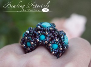 jewelry making tutorial, cocktail ring