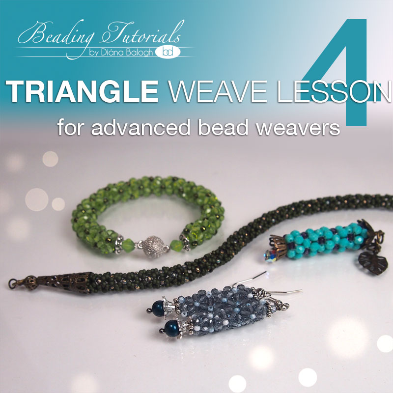 Triangle weave lesson 4, tubular triangle weave stitch, triangle weave rope download