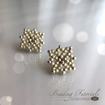Beading tutorial Lulu's Lacy Bracelet + Lacy Square Earrings - Image 11