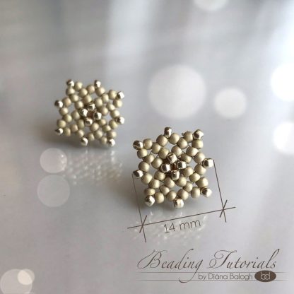 Beading tutorial Lulu's Lacy Bracelet + Lacy Square Earrings - Image 12