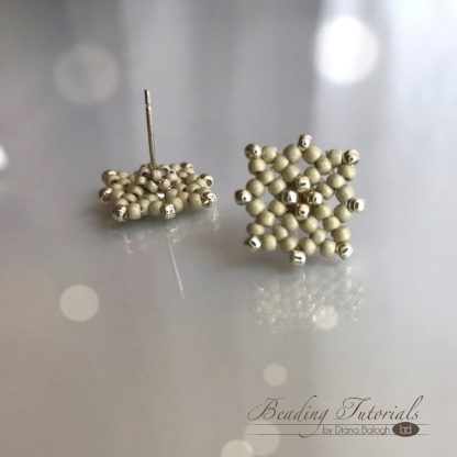 Beading tutorial Lulu's Lacy Bracelet + Lacy Square Earrings - Image 10