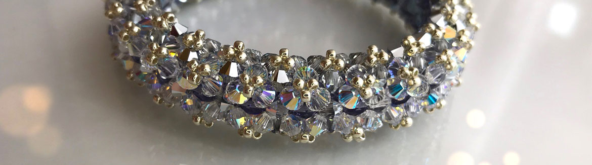 The name of the beaded Swarovski crystal bracelet by Diána Balogh