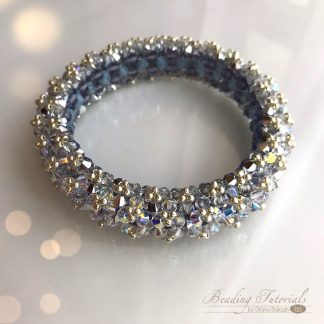 beading tutorial lady di swarovski crystal bracelet by diana balogh