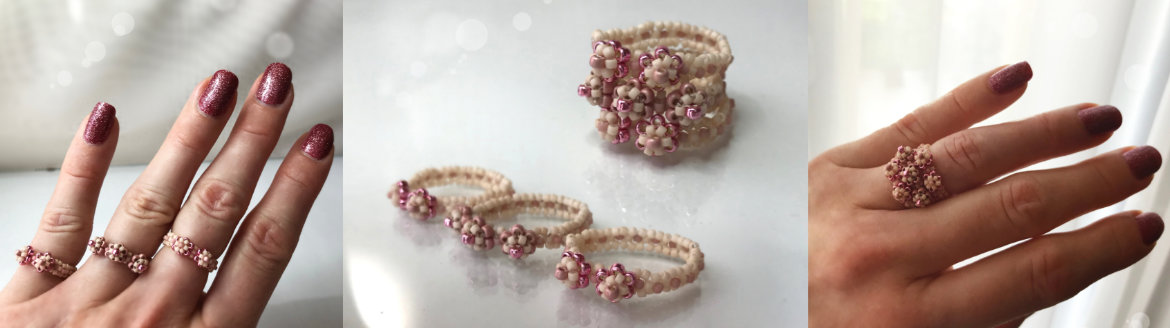 easy beaded ring tutorial