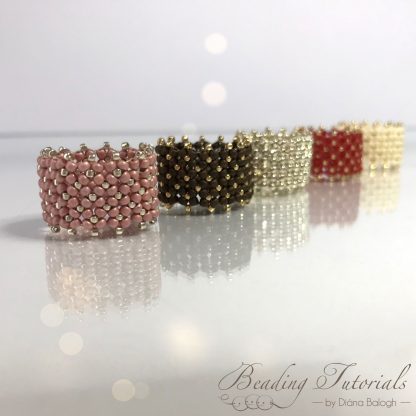 Beading tutorial Flat Chenille Ring