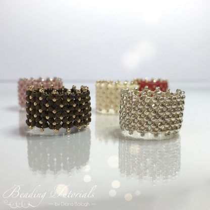 Beading tutorial Flat Chenille Ring - Image 3