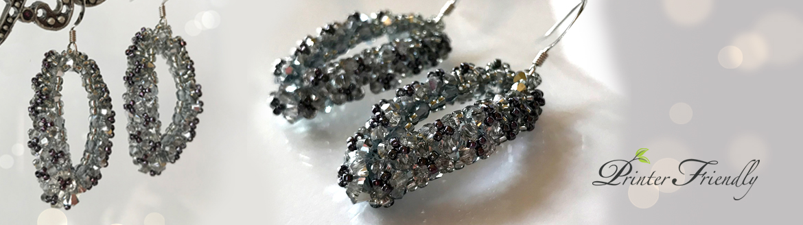 Beading tutorial Emilie Swarovski crystal earrings