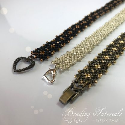 Beading tutorial Lulu's Lacy Bracelet + Lacy Square Earrings - Image 7