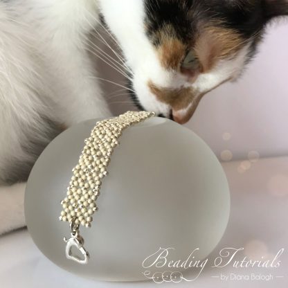 Beading tutorial Lulu's Lacy Bracelet + Lacy Square Earrings - Image 6