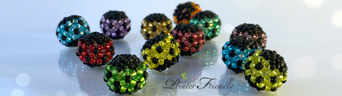 Ladybird beaded beads