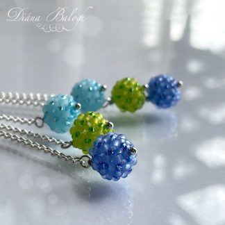 mini chenille beaded bead beading pattern by Diana Balogh